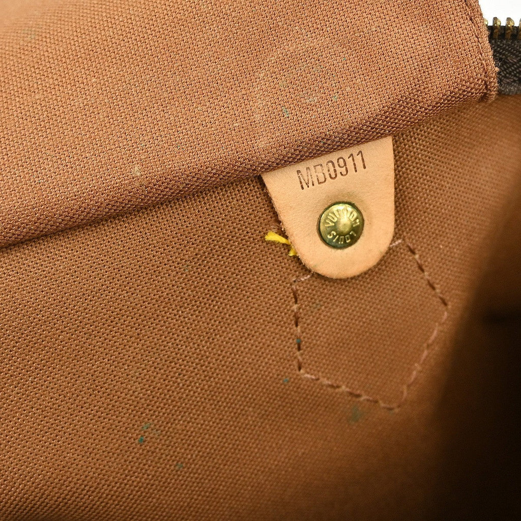 Louis Vuitton Speedy Handbag Monogram Canvas Brown Canvas Handbag (Pre-Owned)