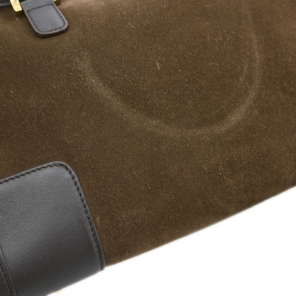 Loewe Amazona Bag Suede Brown Suede Handbag (Pre-Owned)