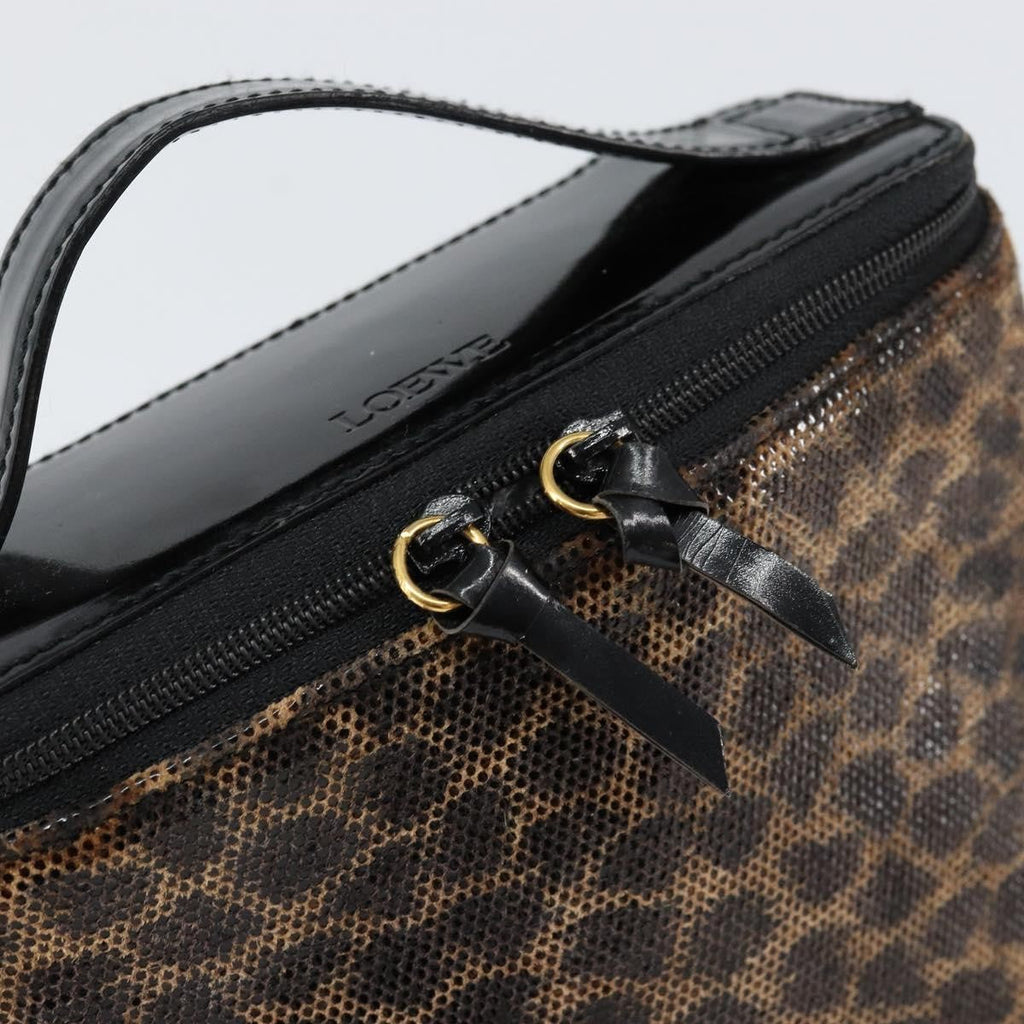 Loewe Vintage Handbag Leather Brown Leather Handbag (Pre-Owned)