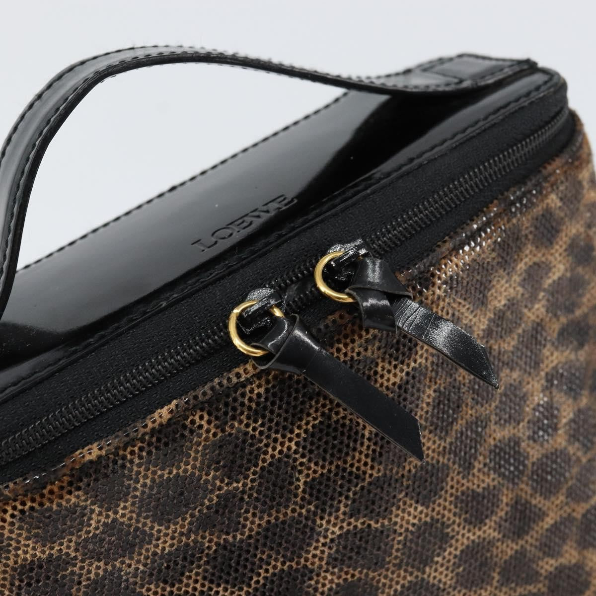 Loewe Vintage Handbag Leather Brown Leather Handbag (Pre-Owned)