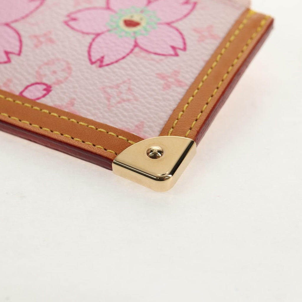 Louis Vuitton Pochette Cles Key Pouch Reverse Monogram Giant Pink Canvas Clutche & Pouche Bag (Pre-Owned)