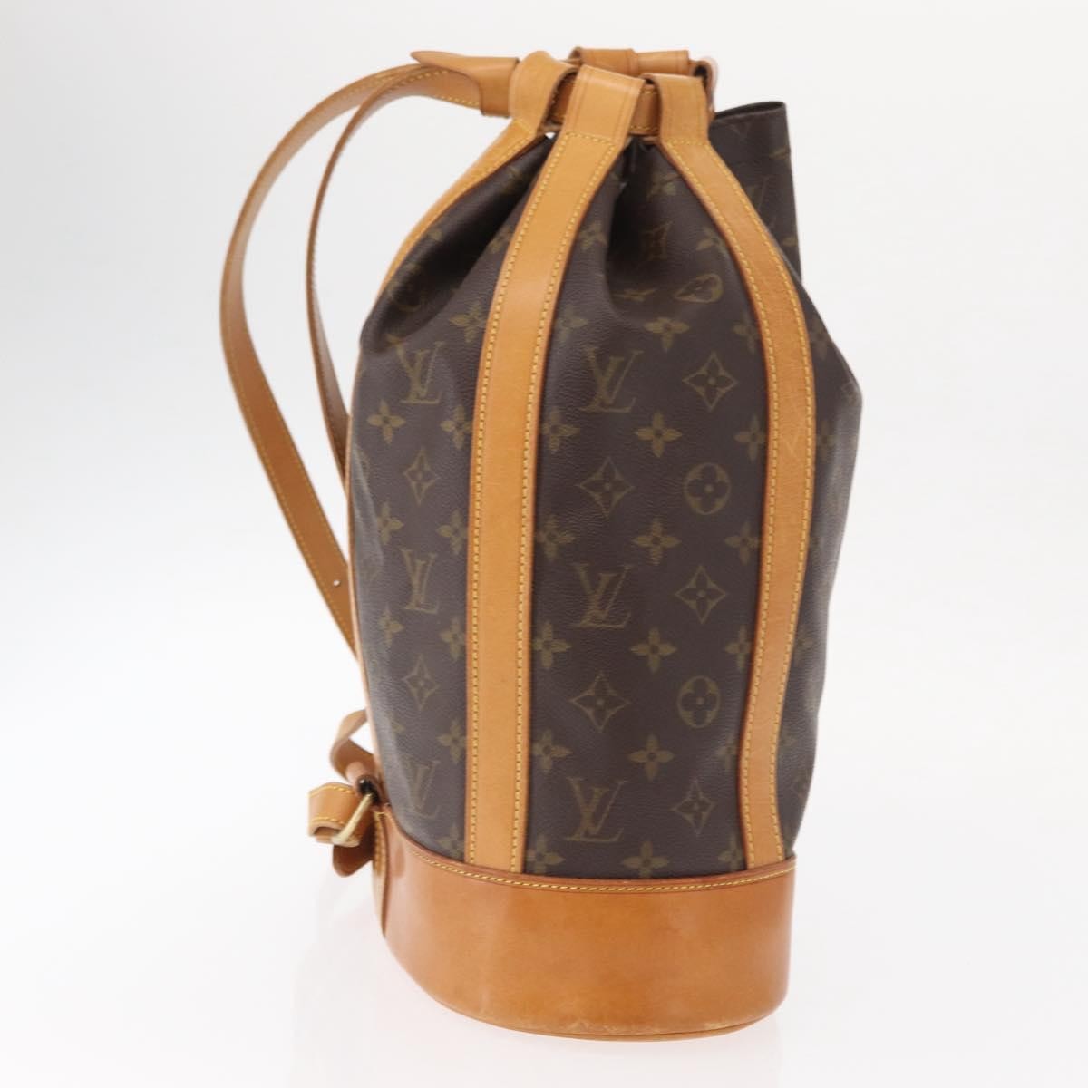 Louis Vuitton Randonnee Backpack Monogram Canvas Brown Canvas Backpack Bag (Pre-Owned)