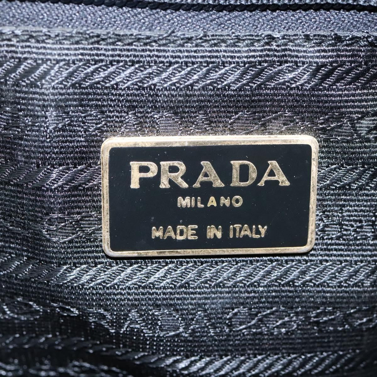 Prada Flap Drawstring Backpack Tessuto Black Nylon Backpack Bag (Pre-Owned)