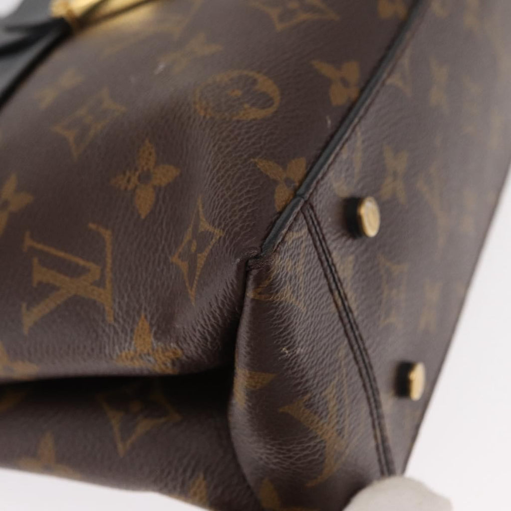 Louis Vuitton One Handle Flap Bag Monogram Canvas And Leather Brown Canvas Handbag (Pre-Owned)