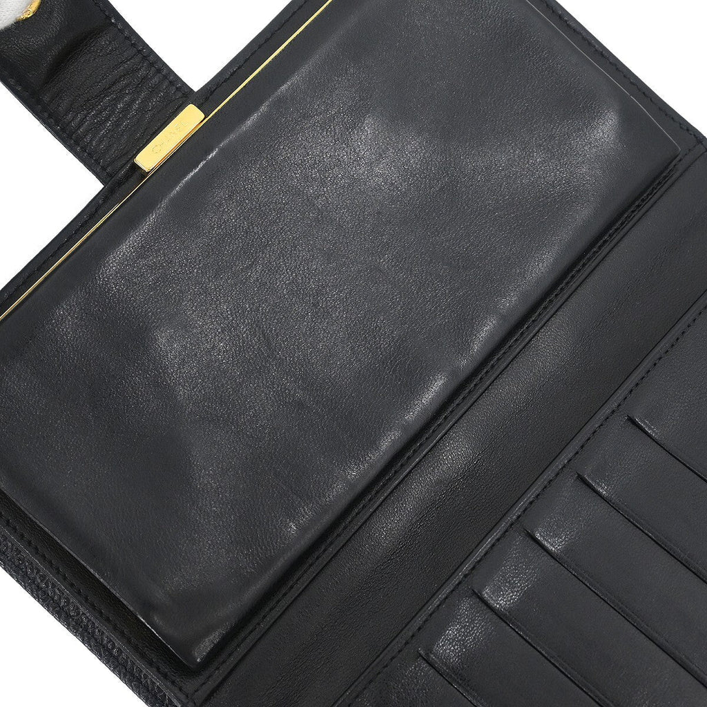 Chanel Timeless Cc French Wallet Caviar Black Leather Wallets Accessory (Pre-Owned)