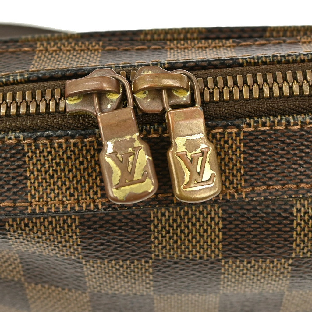 Louis Vuitton Geronimos Waist Bag Damier Brown Canvas Shoulder Bag Bag (Pre-Owned)
