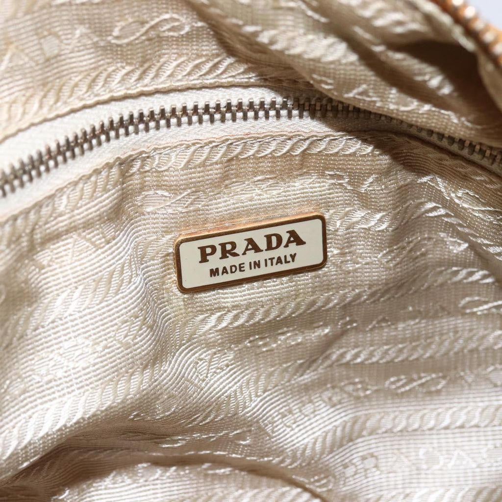 Prada Vintage Shoulder Bag Tessuto Orange Nylon Shoulder Bag Bag (Pre-Owned)