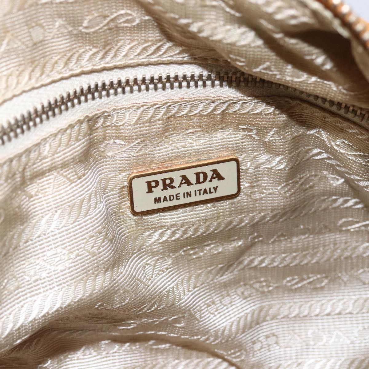 Prada Vintage Shoulder Bag Tessuto Orange Nylon Shoulder Bag Bag (Pre-Owned)