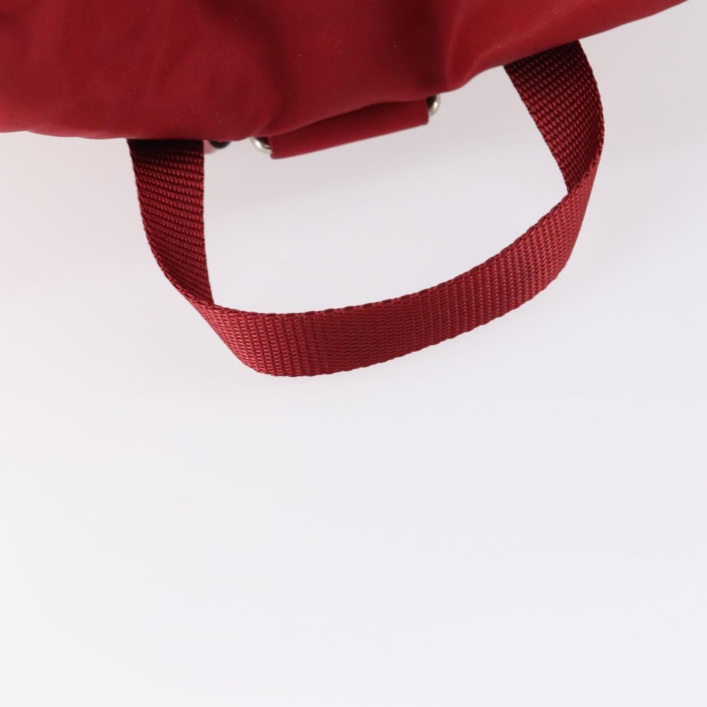 Prada Double Front Pocket Backpack Tessuto Red Nylon Backpack Bag (Pre-Owned)