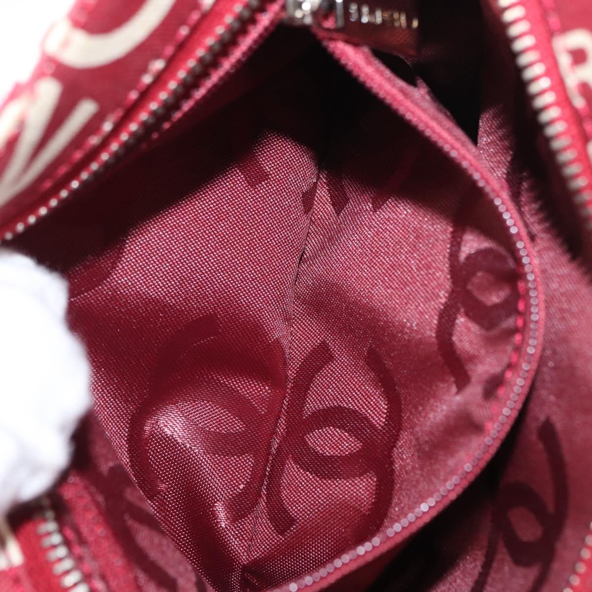 Chanel 31 Rue Cambon Clutch Canvas Red Canvas Clutche & Pouche Bag (Pre-Owned)