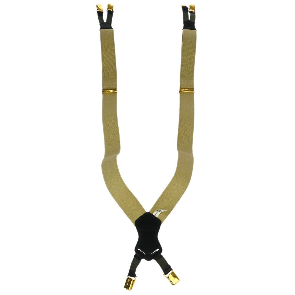 Chanel Logo Suspenders Canvas Beige Canvas Belts Accessory (Pre-Owned)