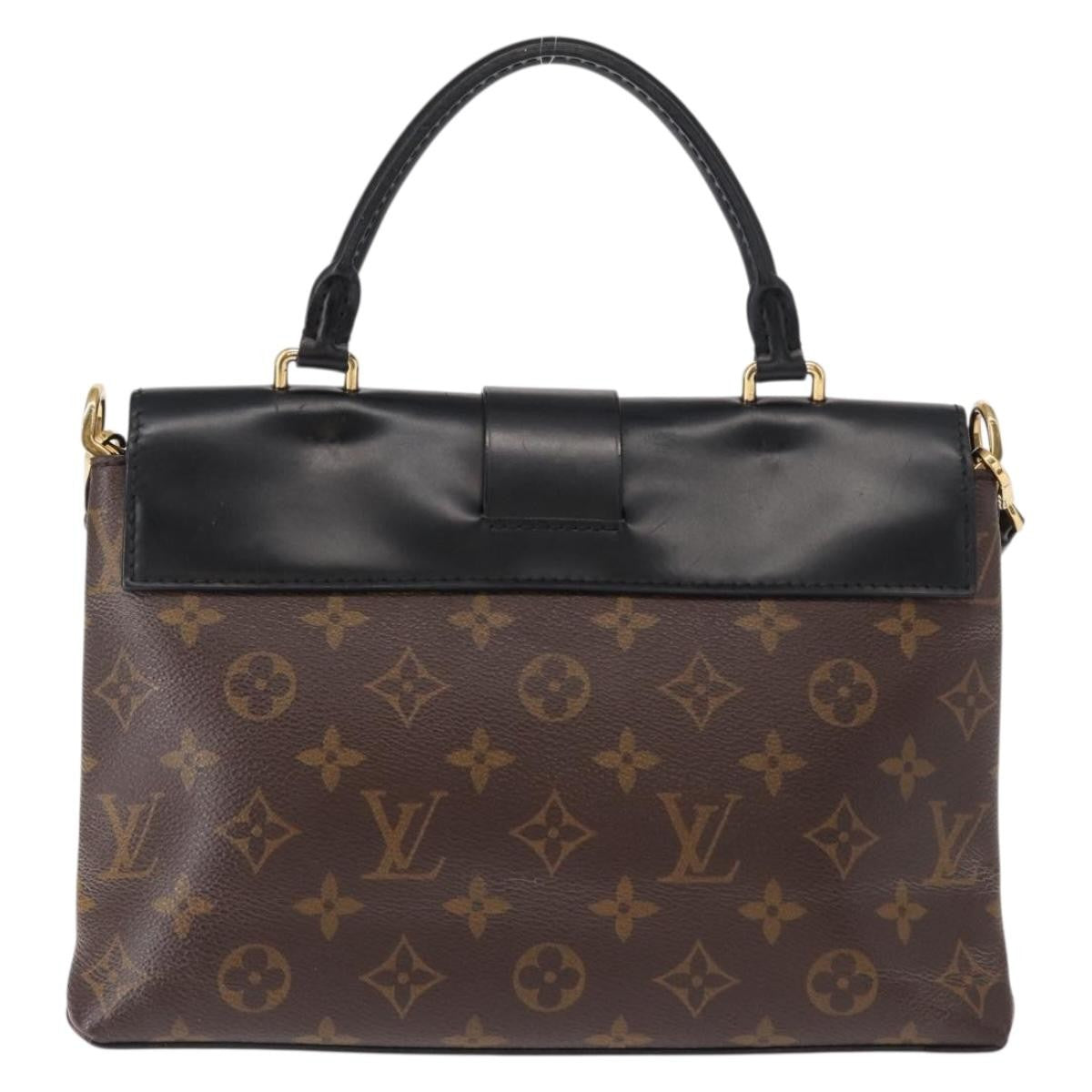Louis Vuitton One Handle Flap Bag Monogram Canvas And Leather Brown Canvas Handbag (Pre-Owned)