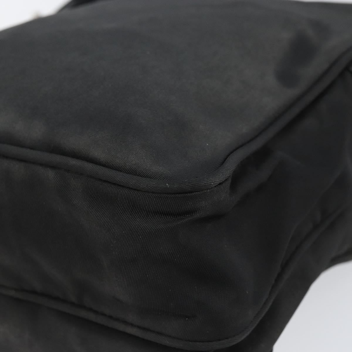 Prada Front Pocket Messenger Bag Tessuto Black Nylon Shoulder Bag Bag (Pre-Owned)