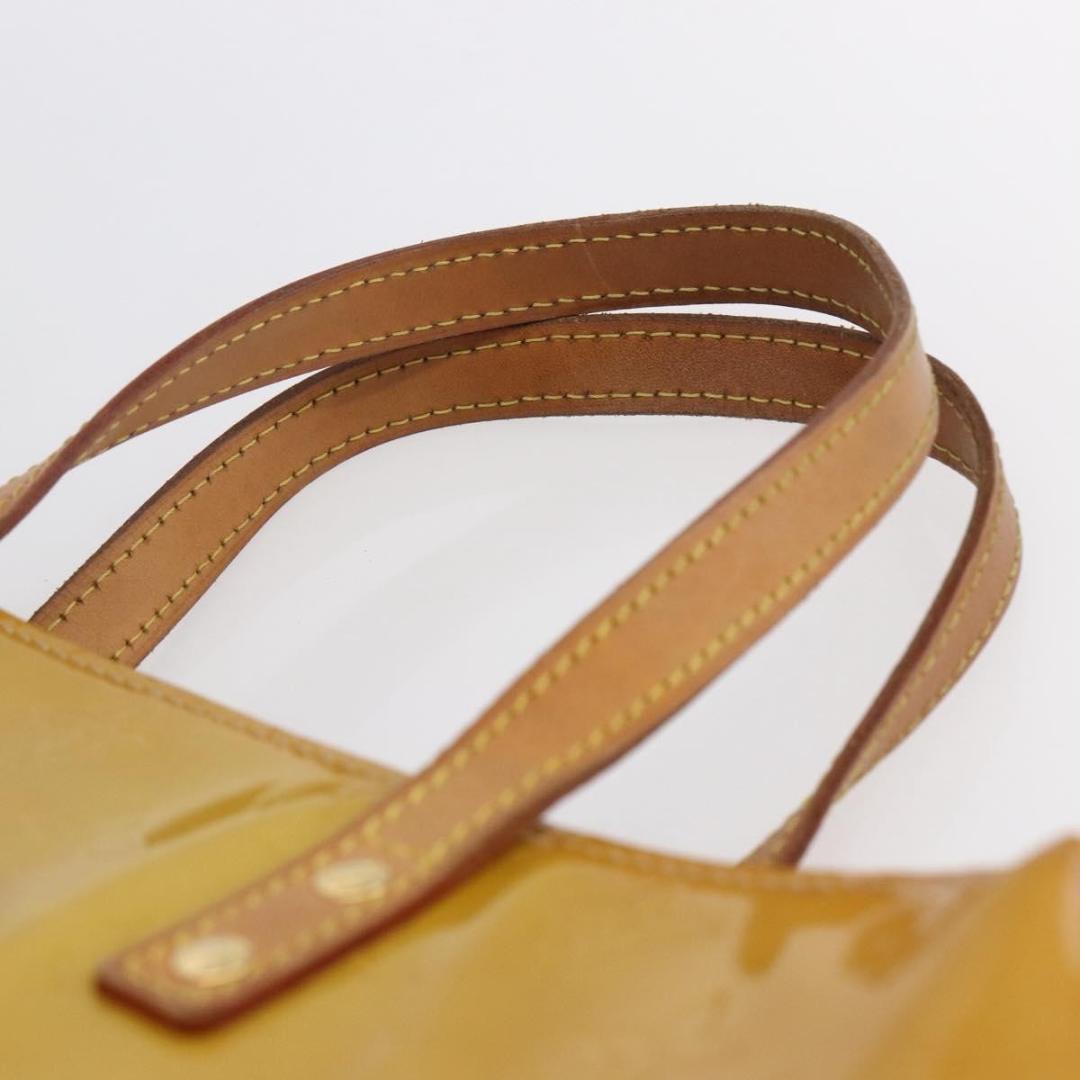Louis Vuitton Reade Handbag Monogram Vernis Beige Patent_Leather Tote Bag Bag (Pre-Owned)