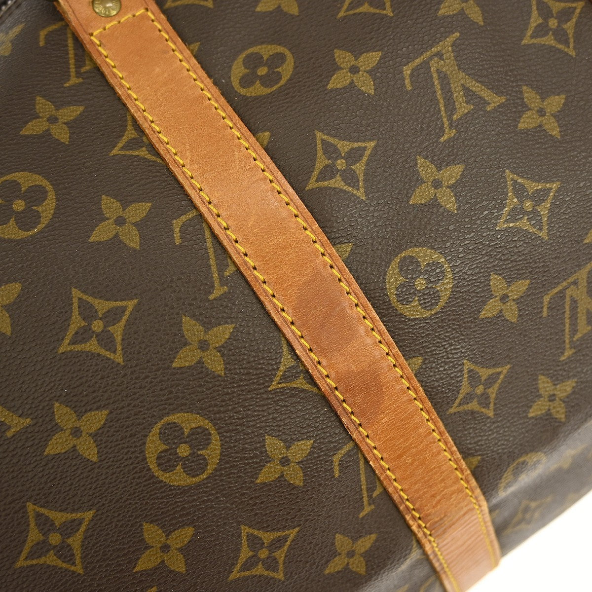 Louis Vuitton Keepall Bandouliere Bag Monogram Canvas Brown Canvas Travel Bag Bag (Pre-Owned)