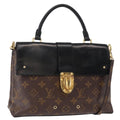 Louis Vuitton One Handle Flap Bag Monogram Canvas And Leather Brown Canvas Handbag (Pre-Owned)