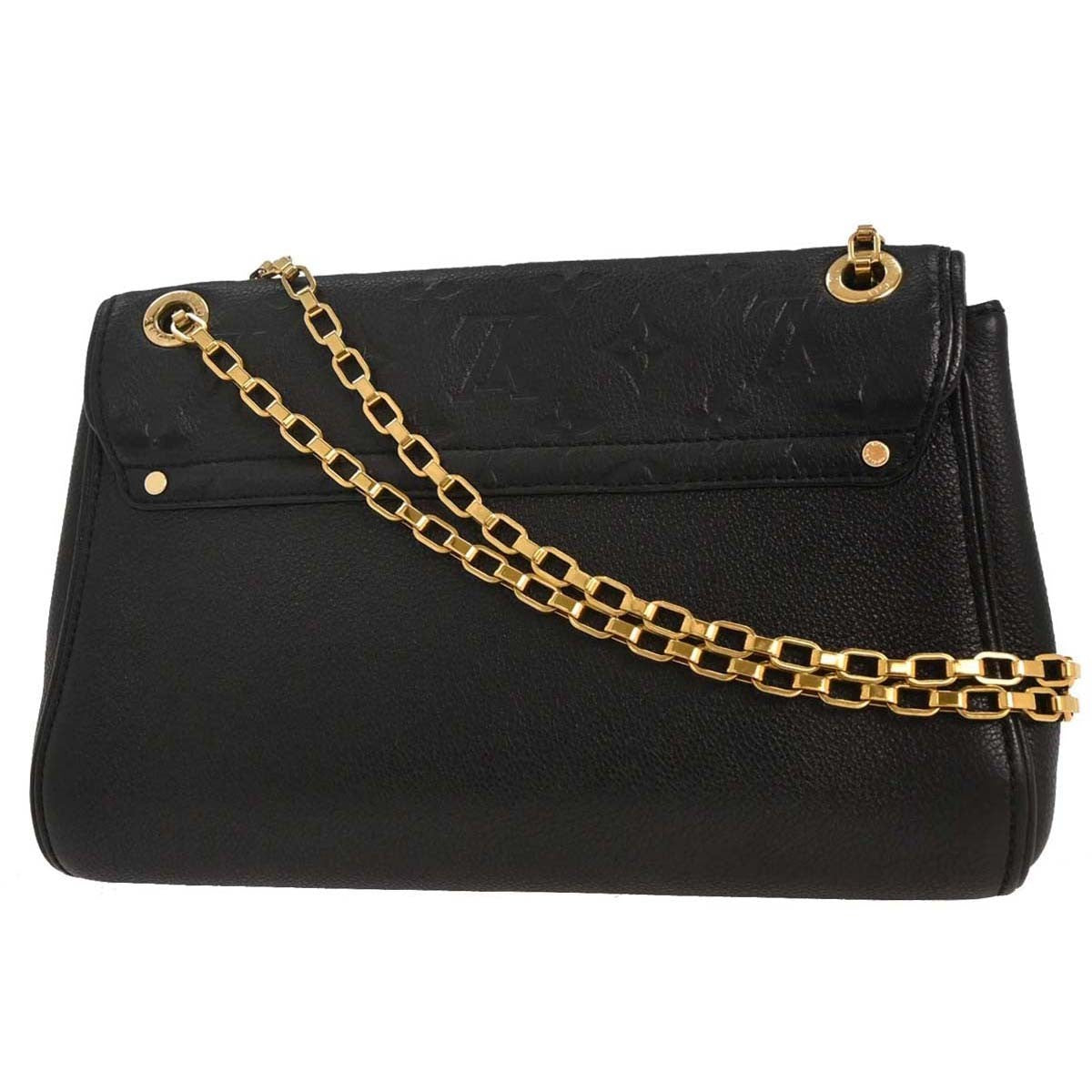 Louis Vuitton Saint Germain Handbag Monogram Empreinte Leather Black Leather Shoulder Bag Bag (Pre-Owned)