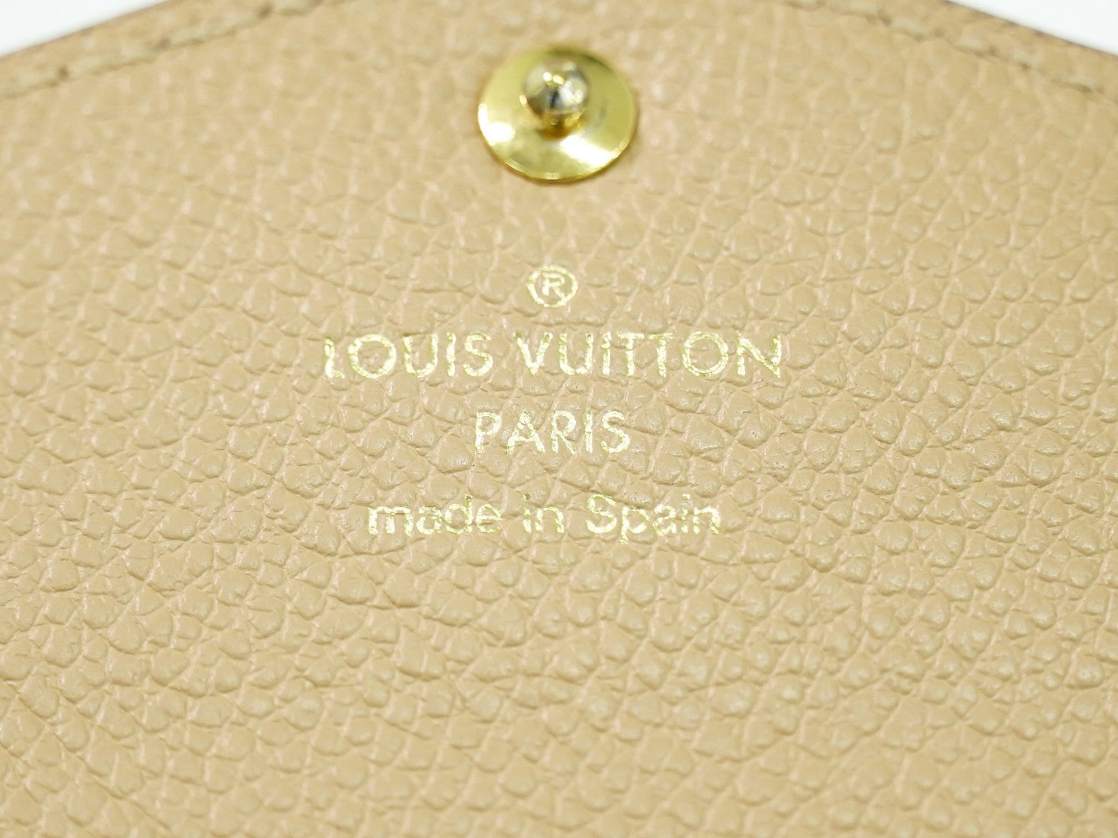 Louis Vuitton Sarah Wallet Nm Monogram Empreinte Leather Beige Leather Wallets Accessory (Pre-Owned)