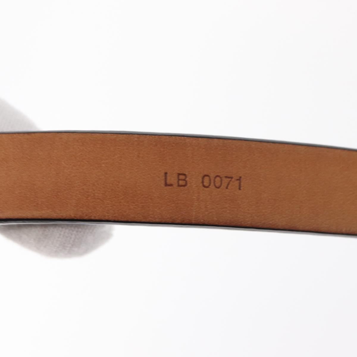 Louis Vuitton Carre Belt Leather Black Leather Belts Accessory (Pre-Owned)
