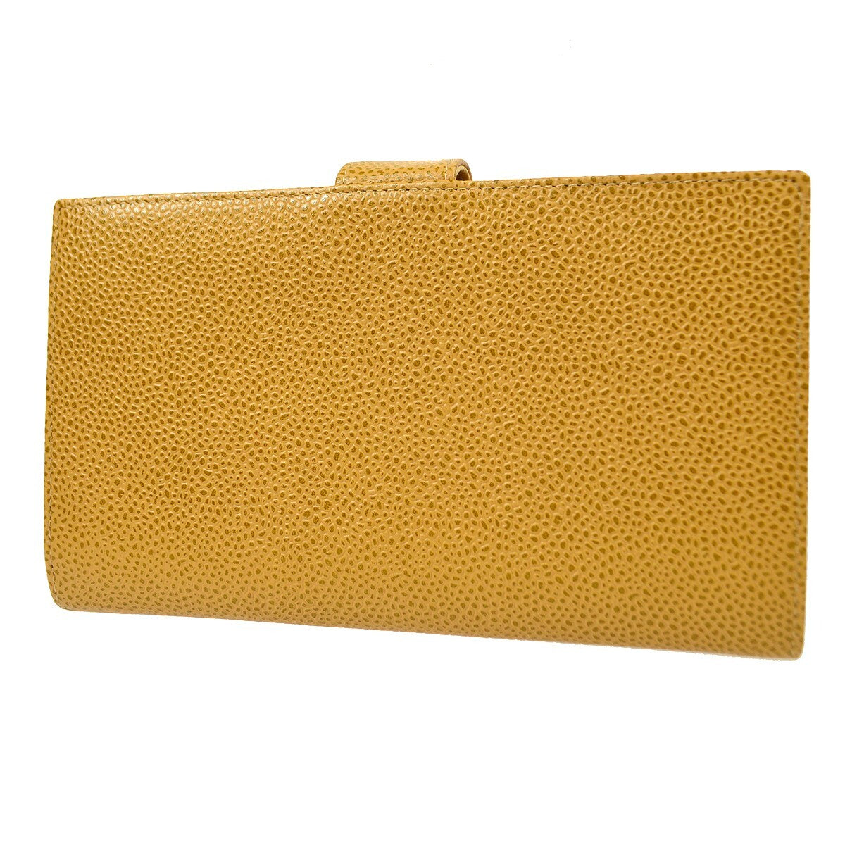 Chanel Timeless Cc French Wallet Caviar Beige Leather Wallets Accessory (Pre-Owned)