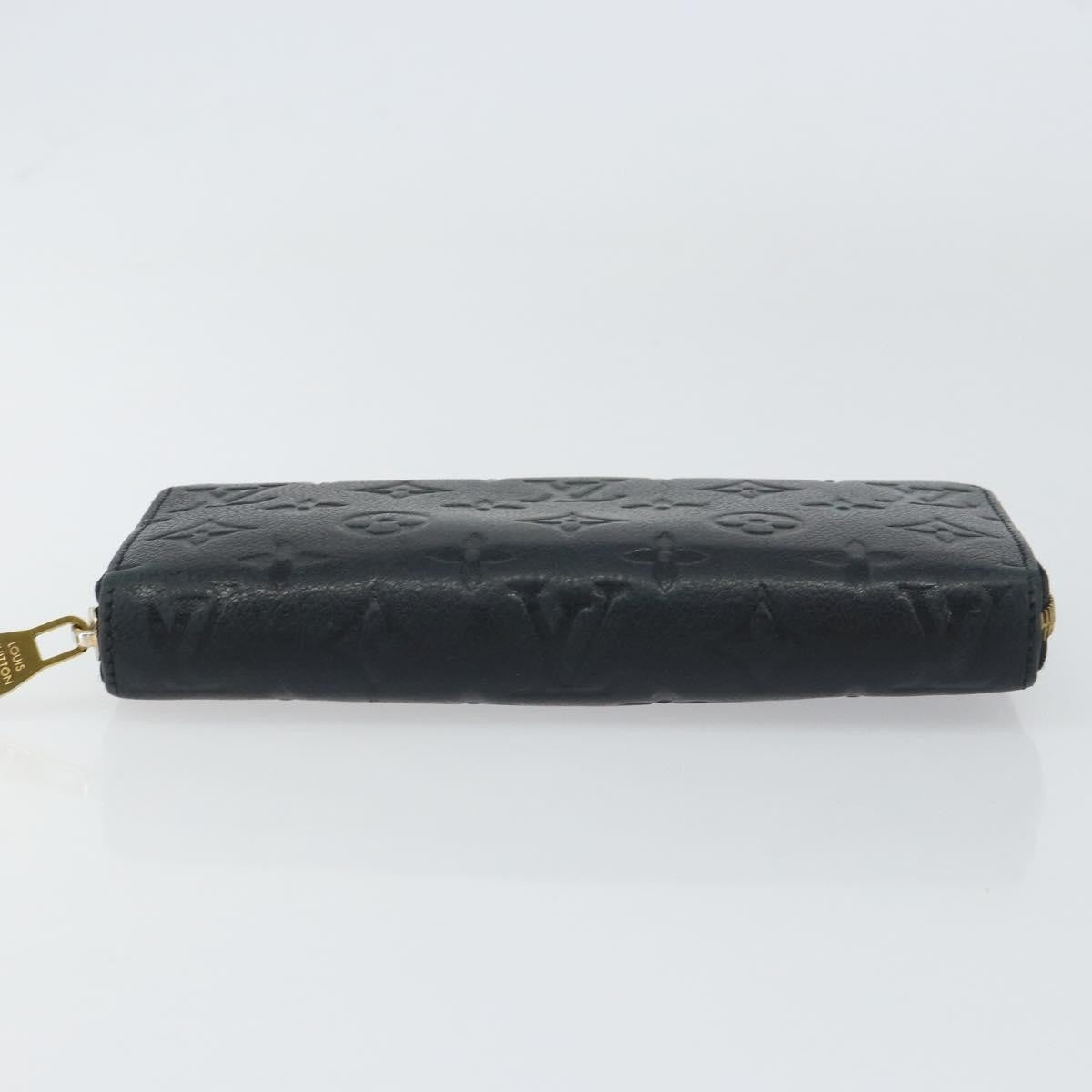 Louis Vuitton Zippy Wallet Nm Leather Empreinte Black Leather Wallets Accessory (Pre-Owned)