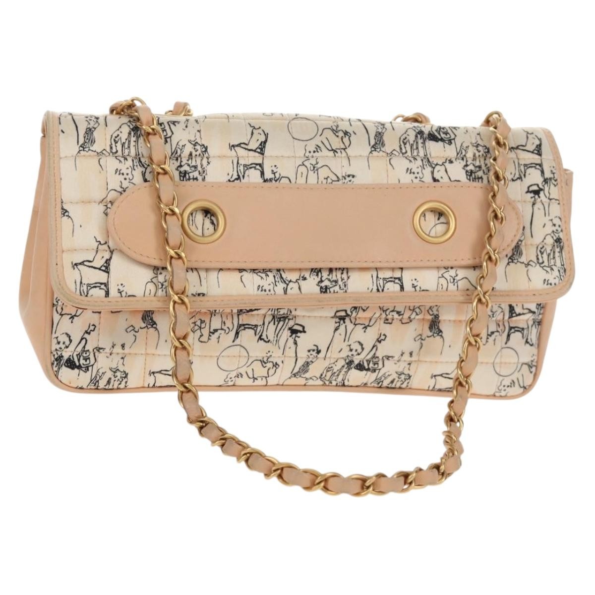 Chanel Limited Edition Scarf Flap Bag Printed Silk And Leather Multicolour Leather Shoulder Bag Bag (Pre-Owned)