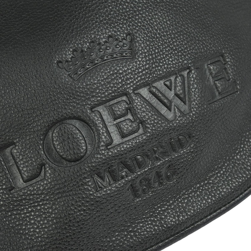 Loewe Heritage Messenger Leather Black Leather Shoulder Bag Bag (Pre-Owned)