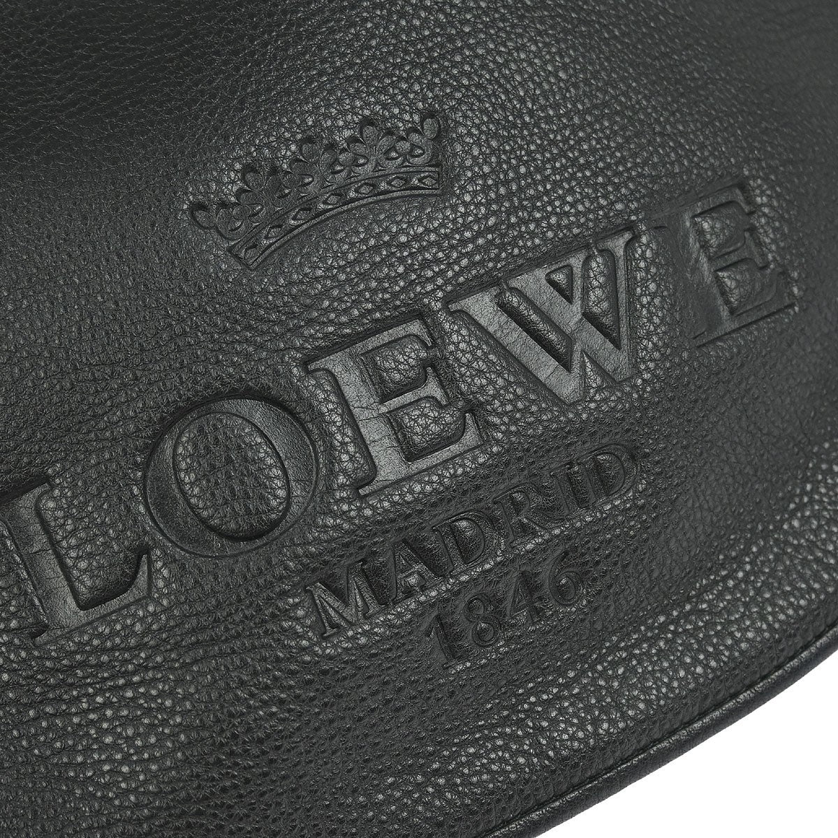 Loewe Heritage Messenger Leather Black Leather Shoulder Bag Bag (Pre-Owned)