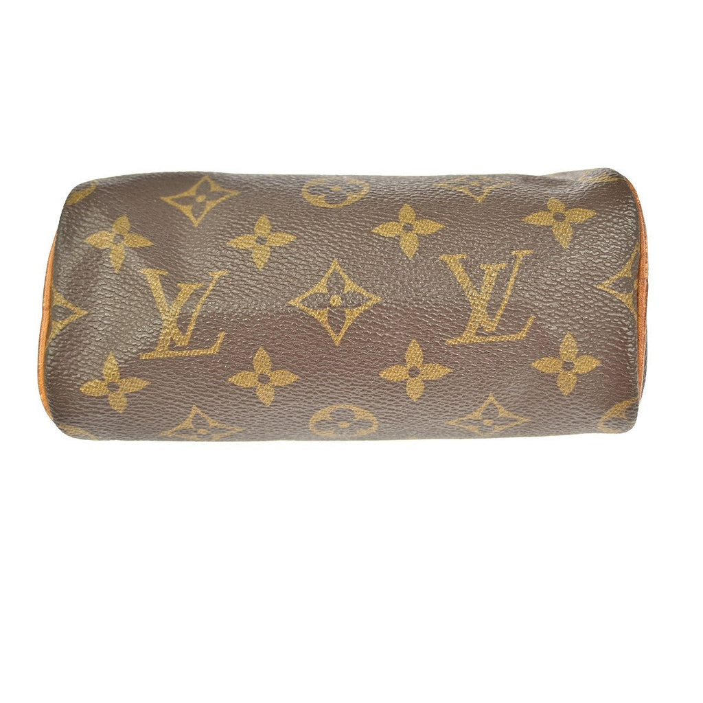Louis Vuitton Speedy Mini Hl Handbag Monogram Canvas Brown Canvas Handbag (Pre-Owned)