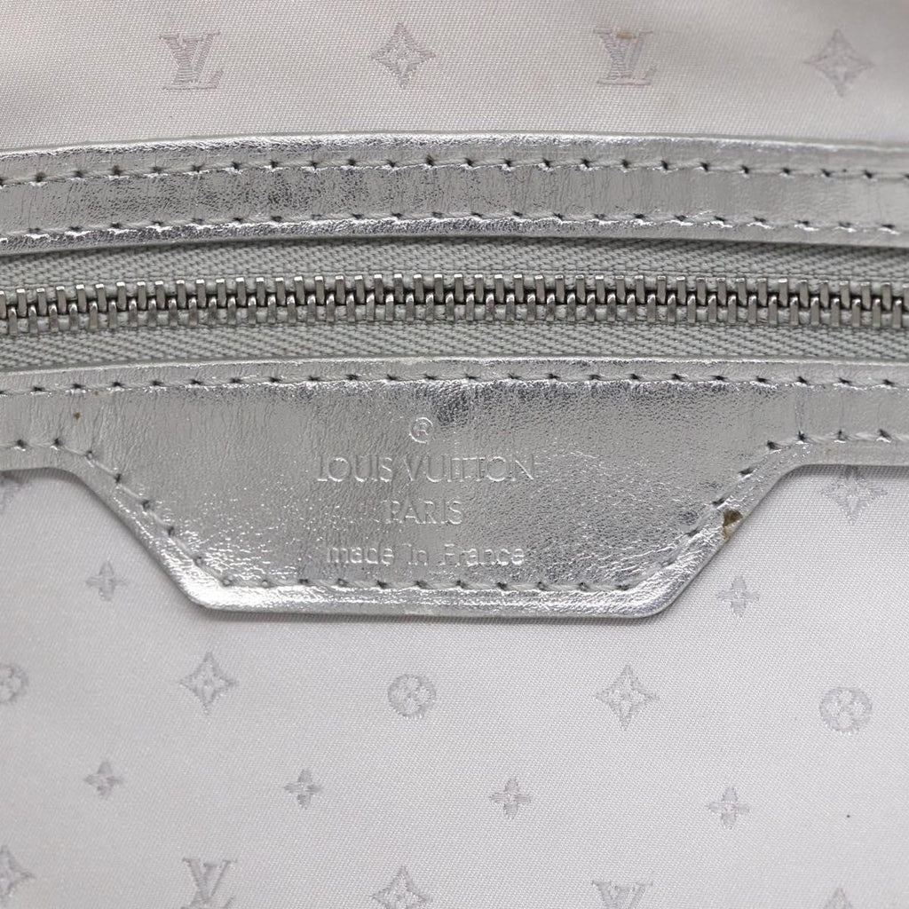 Louis Vuitton Suhali Lockit Handbag Leather Silver Leather Handbag (Pre-Owned)