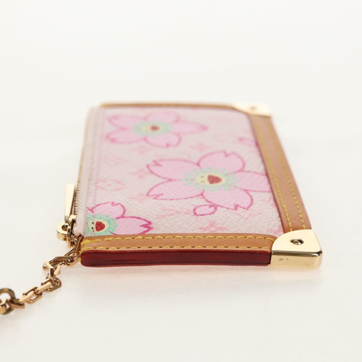 Louis Vuitton Pochette Cles Key Pouch Reverse Monogram Giant Pink Canvas Clutche & Pouche Bag (Pre-Owned)