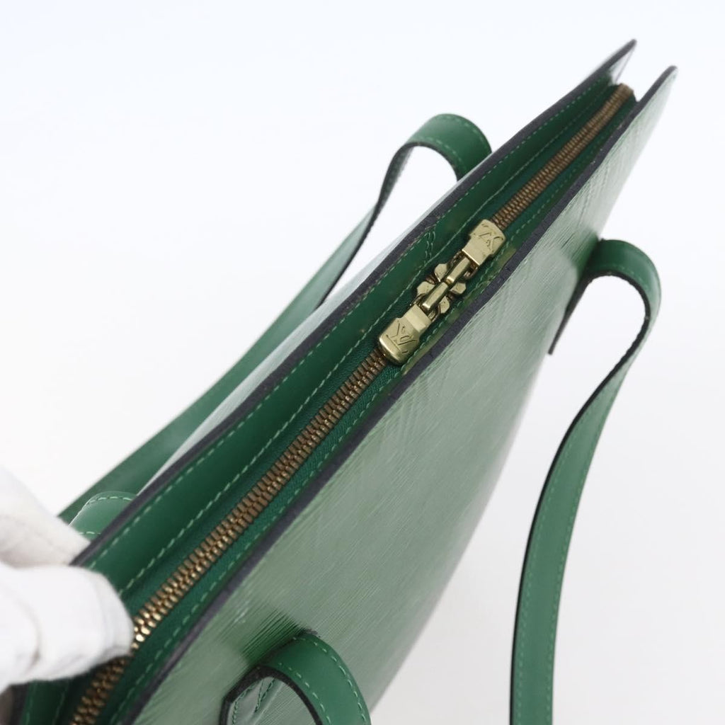 Louis Vuitton Lussac Handbag Epi Leather Green Leather Shoulder Bag Bag (Pre-Owned)