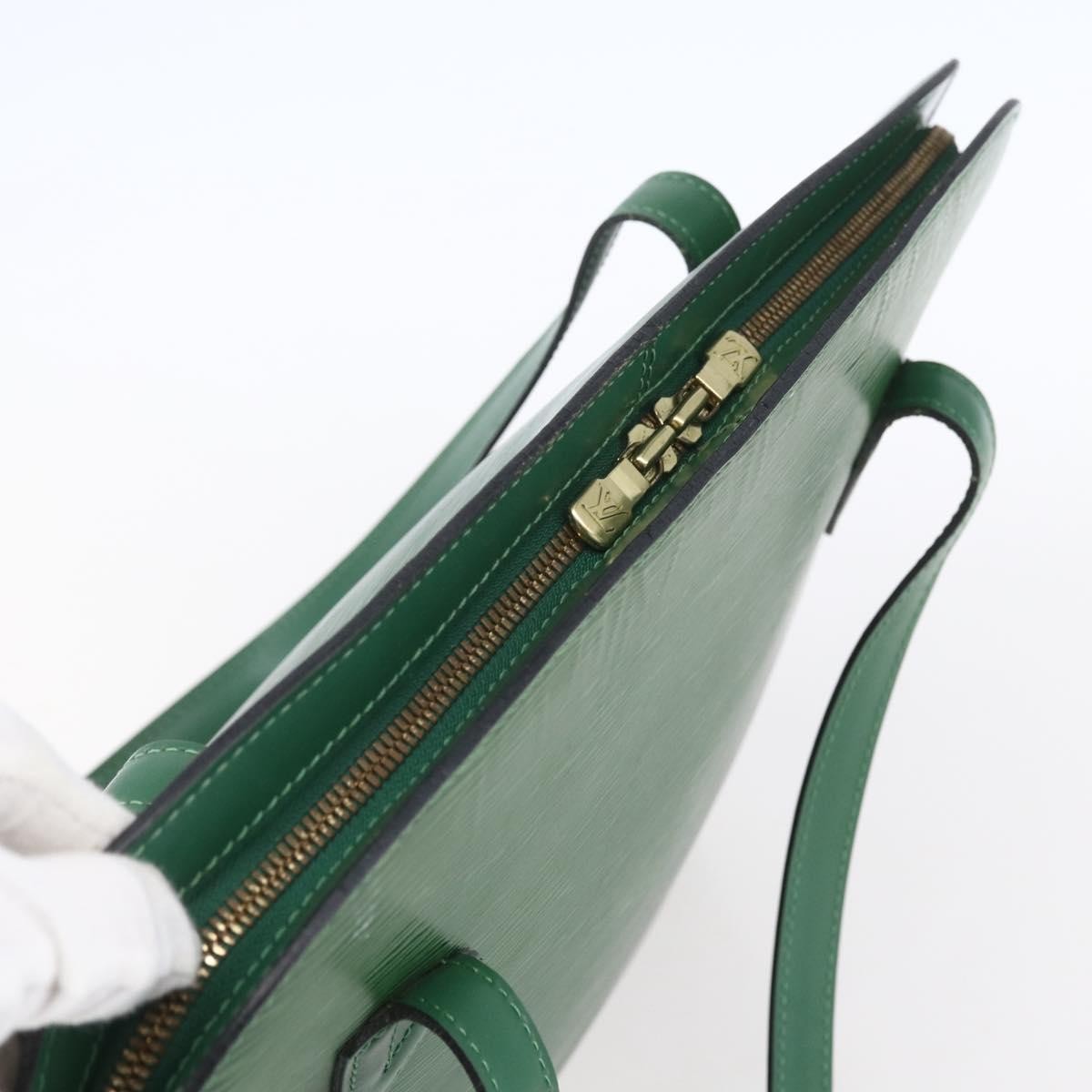 Louis Vuitton Lussac Handbag Epi Leather Green Leather Shoulder Bag Bag (Pre-Owned)