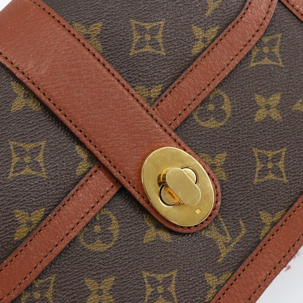 Louis Vuitton Vintage Dauphine Shoulder Bag Monogram Canvas Brown Canvas Shoulder Bag Bag (Pre-Owned)