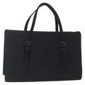 Prada Vintage Handbag Cotton Black Cotton Handbag (Pre-Owned)