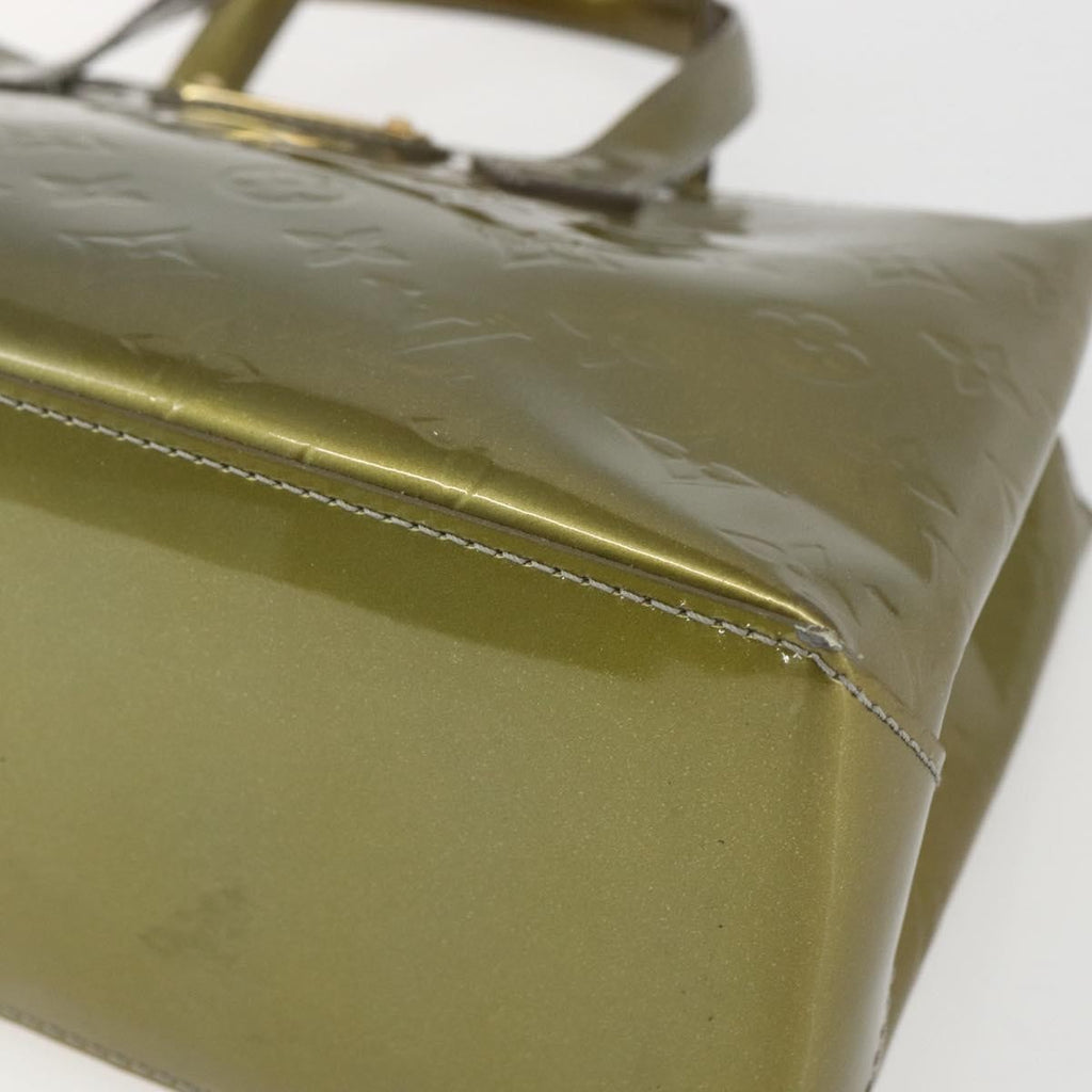 Louis Vuitton Wilshire Handbag Monogram Vernis Green Patent_Leather Handbag (Pre-Owned)