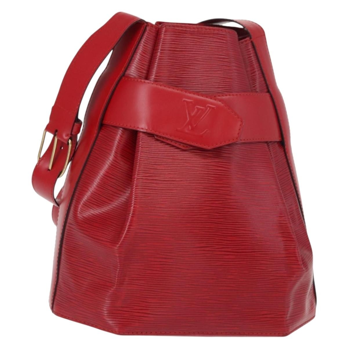 Louis Vuitton Vintage Sac D'epaule Handbag Epi Leather Red Leather Shoulder Bag Bag (Pre-Owned)