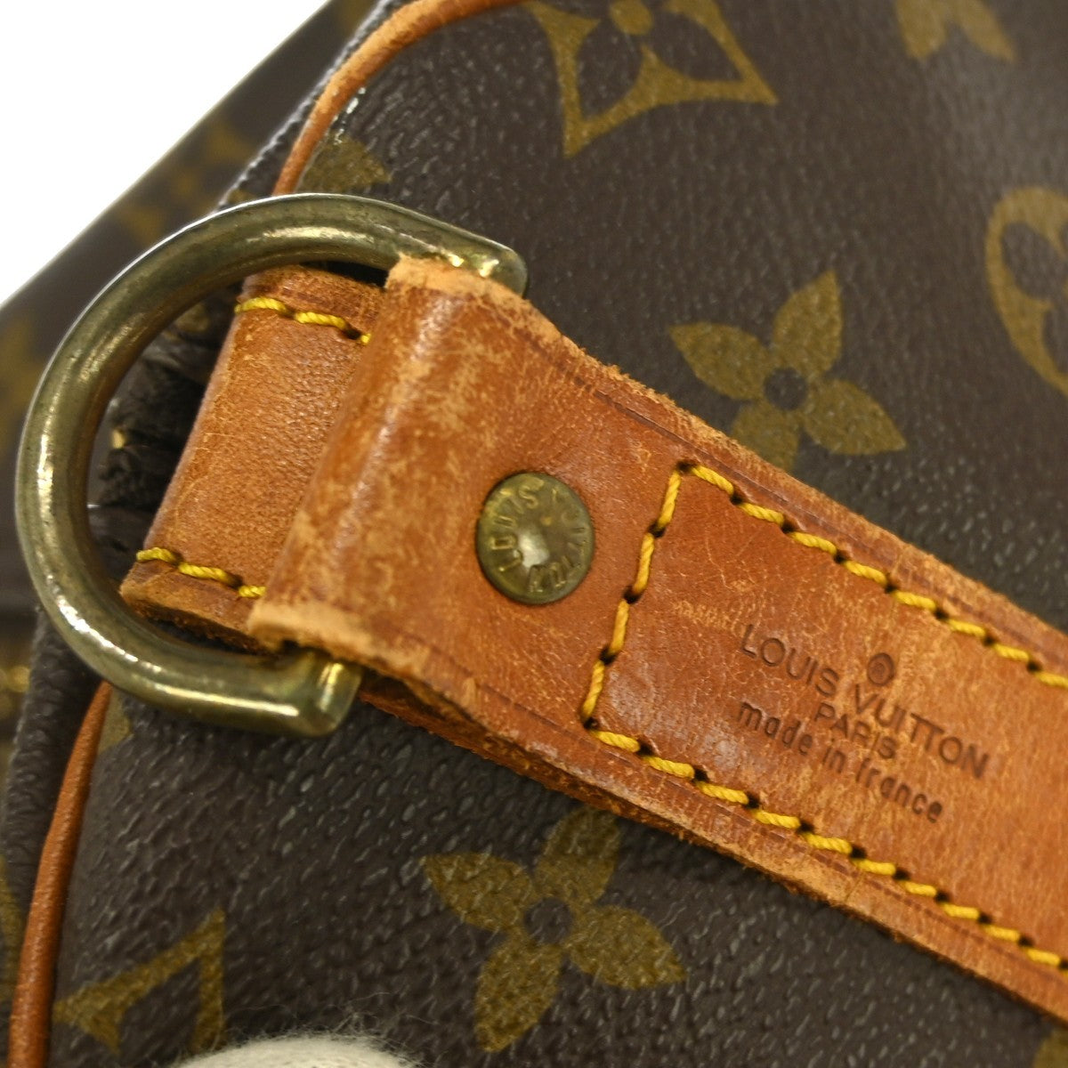Louis Vuitton Keepall Bandouliere Bag Monogram Canvas Brown Canvas Travel Bag Bag (Pre-Owned)