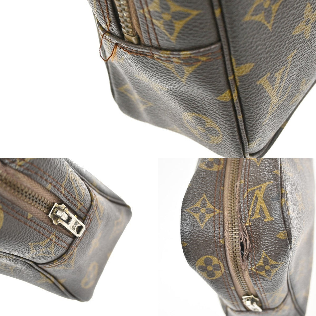 Louis Vuitton Trousse Toilette Monogram Canvas Brown Leather Clutche & Pouche Bag (Pre-Owned)