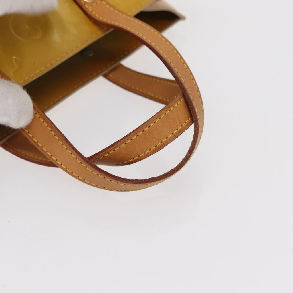 Louis Vuitton Reade Handbag Monogram Vernis Beige Patent_Leather Handbag (Pre-Owned)