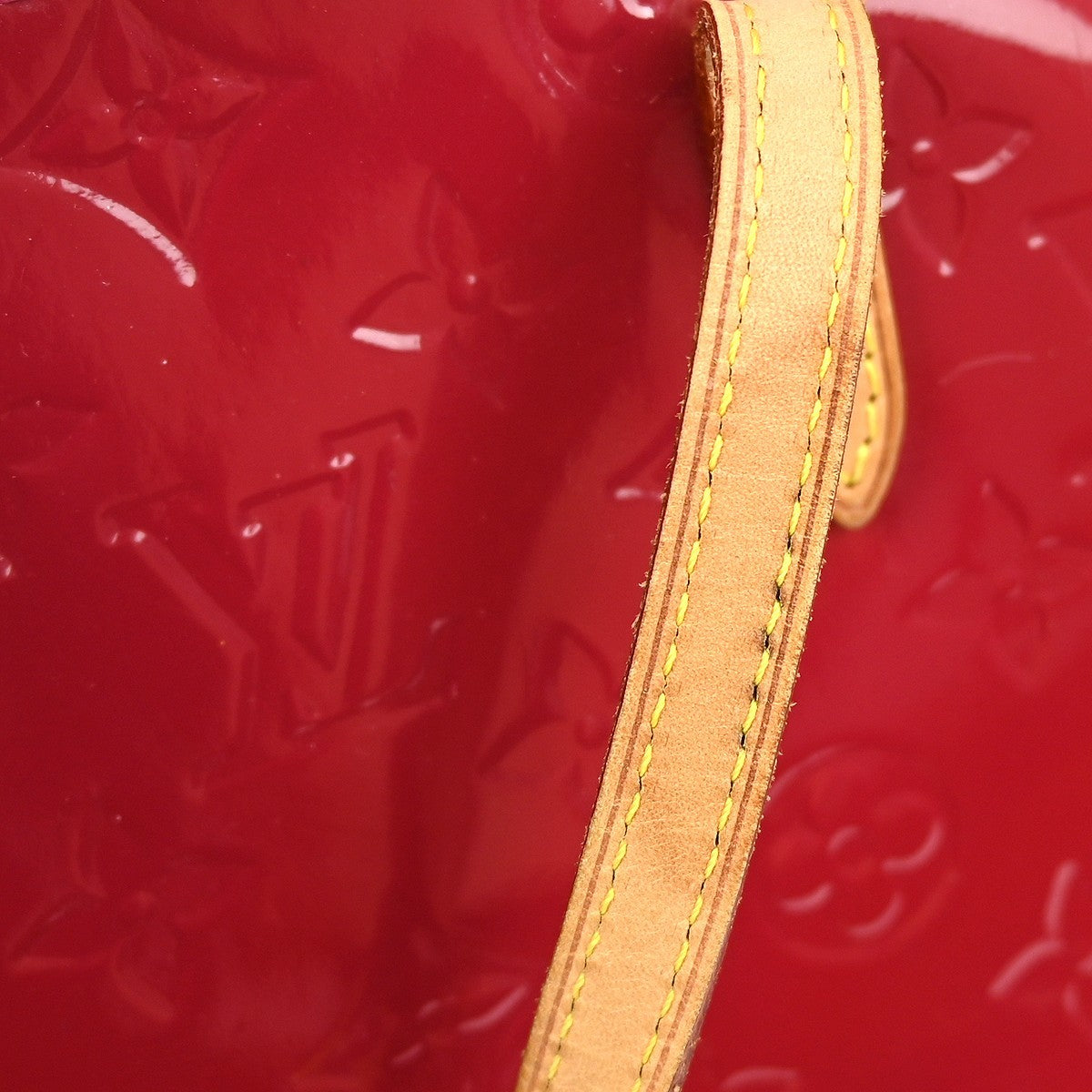 Louis Vuitton Catalina Handbag Monogram Vernis Red Patent_Leather Handbag (Pre-Owned)