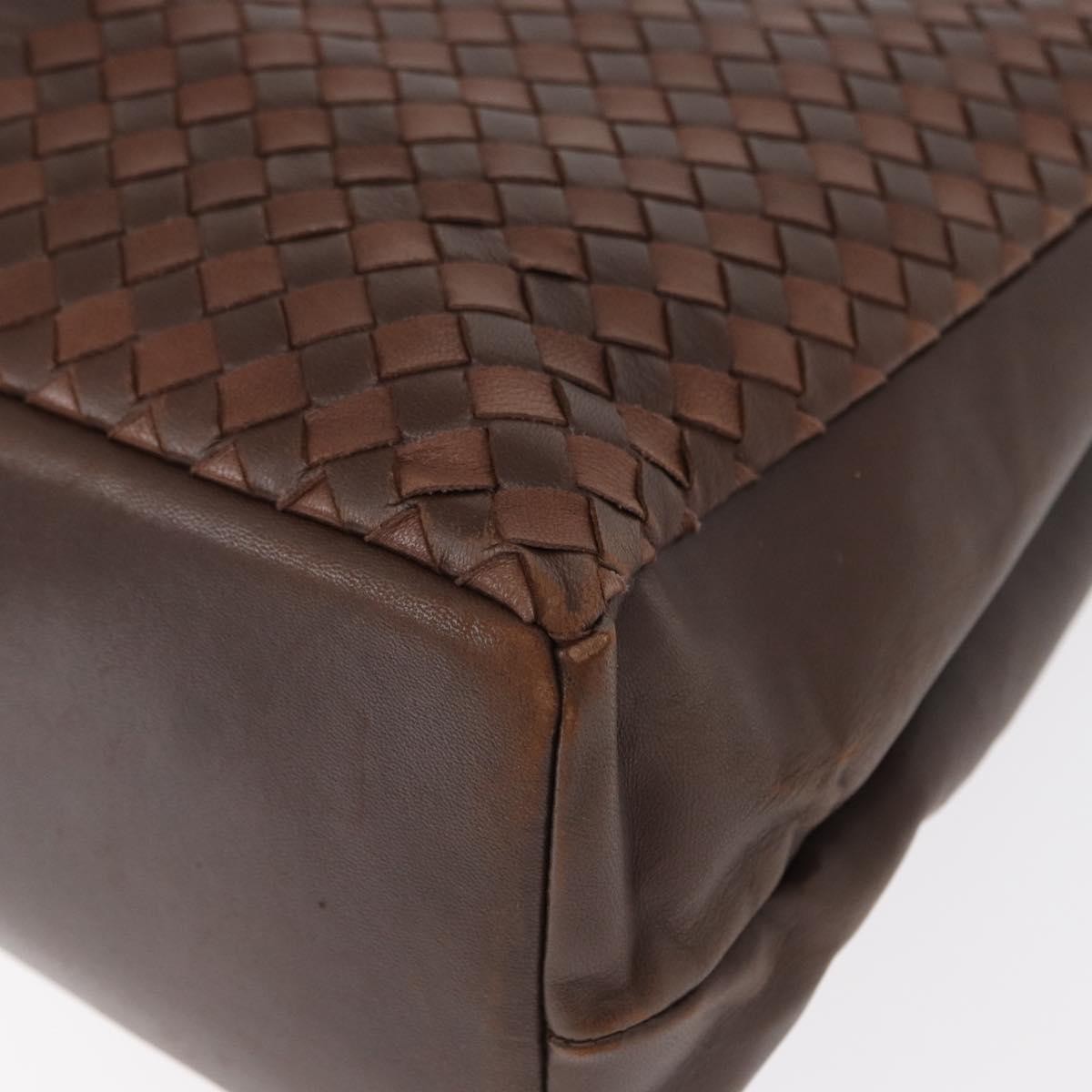 Bottega Veneta Tote Intrecciato Nappa Brown Leather Tote Bag Bag (Pre-Owned)