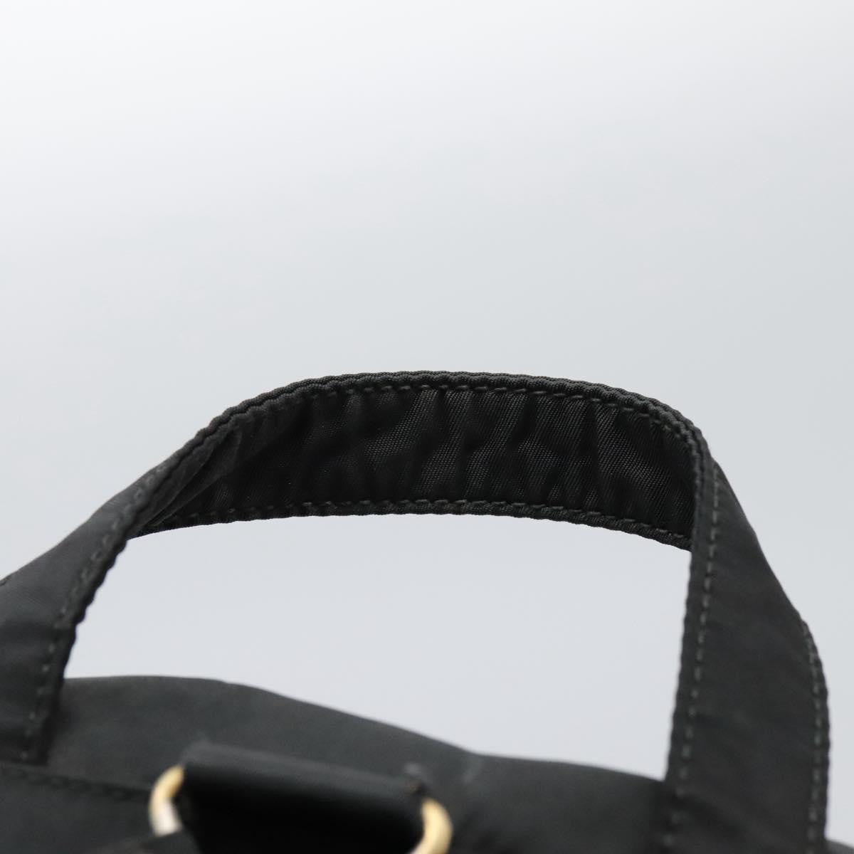 Prada Flap Drawstring Backpack Tessuto Black Nylon Backpack Bag (Pre-Owned)