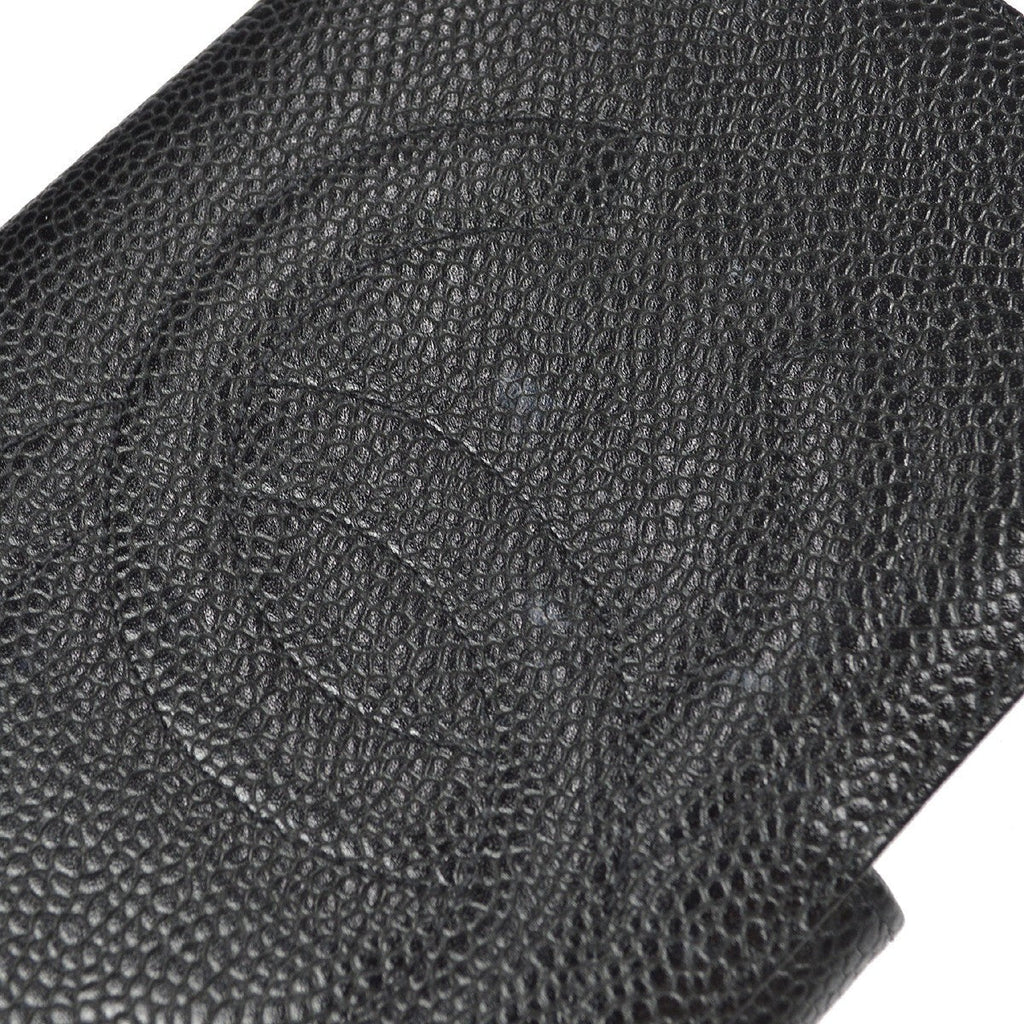 Chanel Timeless Cc French Wallet Caviar Black Leather Wallets Accessory (Pre-Owned)