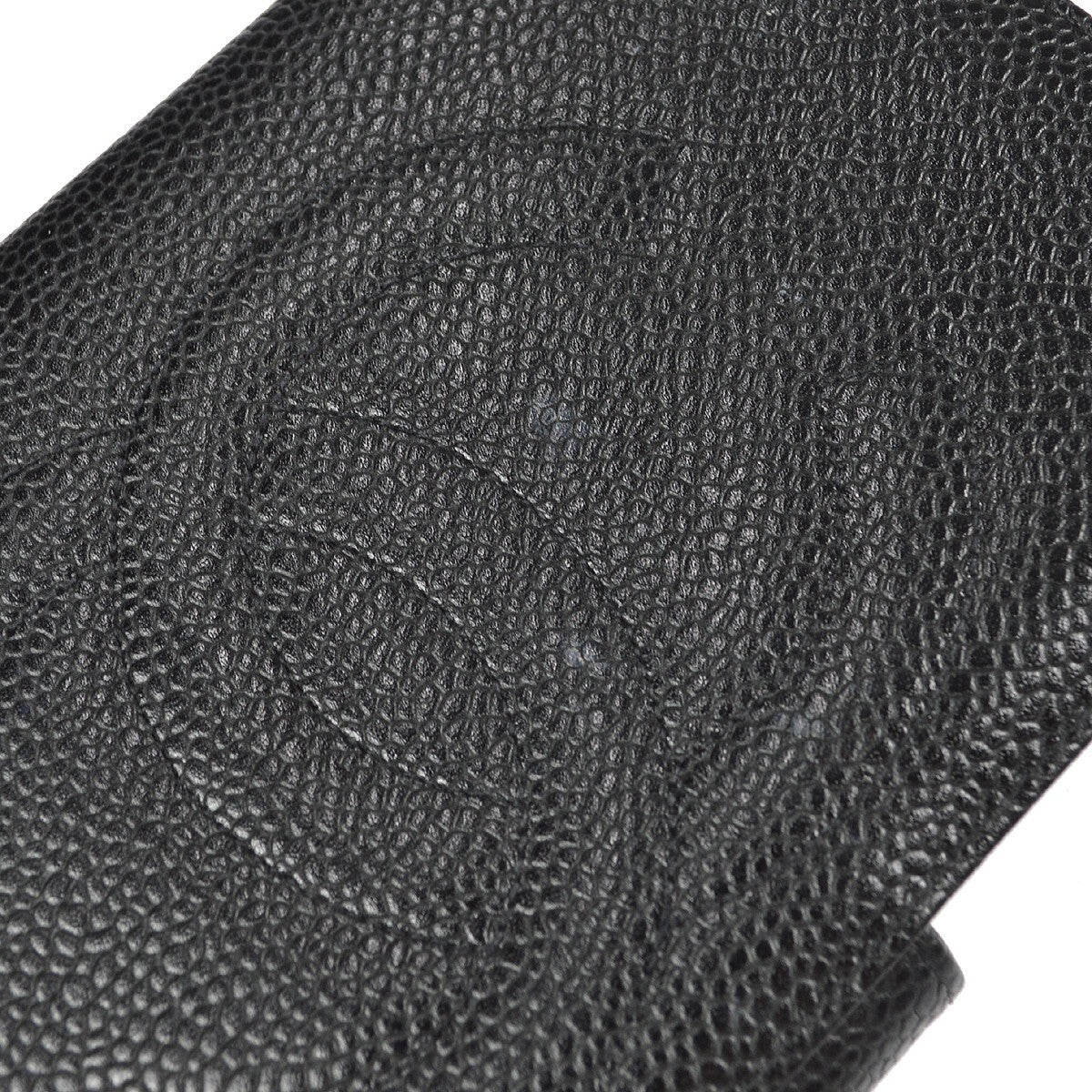 Chanel Timeless Cc French Wallet Caviar Black Leather Wallets Accessory (Pre-Owned)