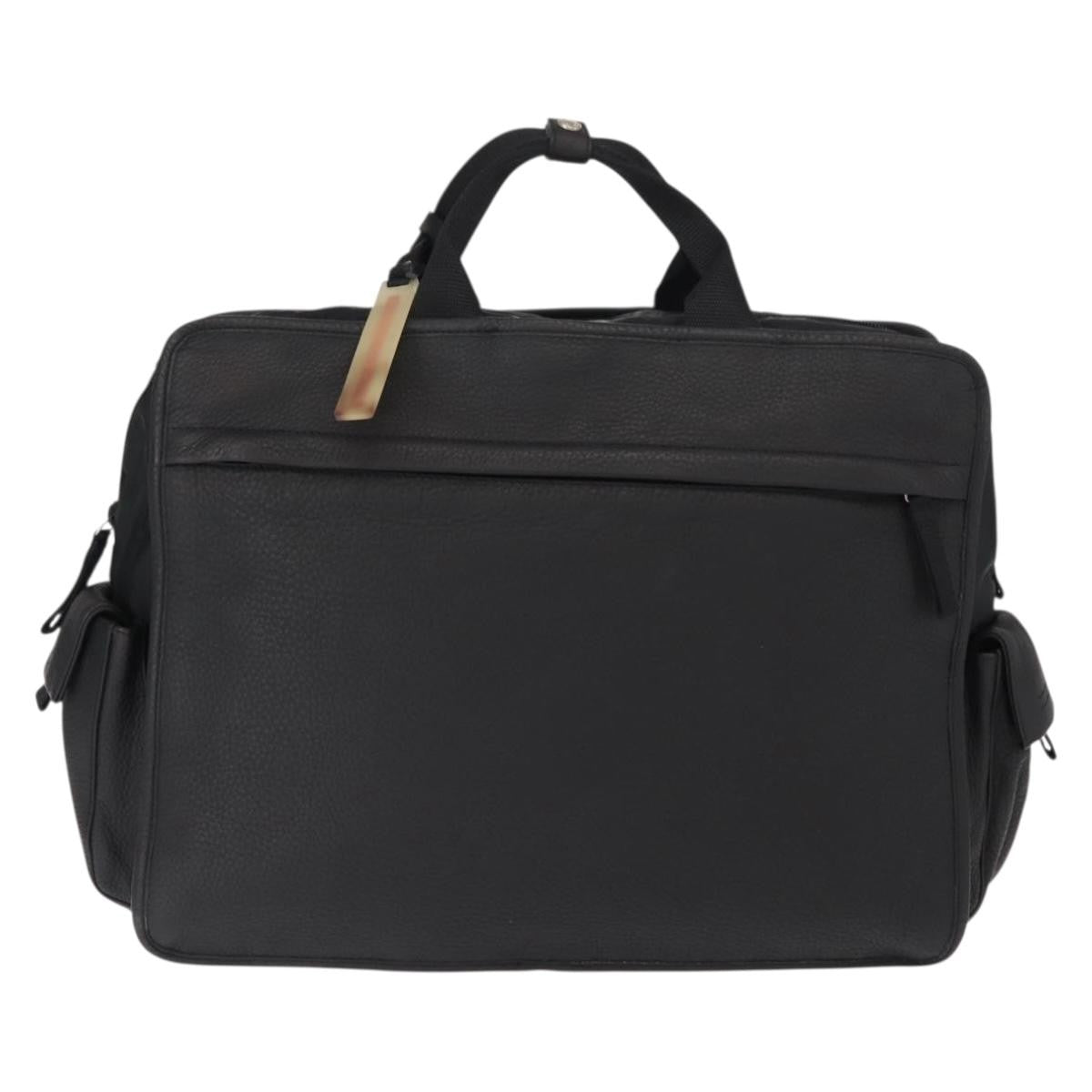 Prada Sport Briefcase Nylon And Leather Black Nylon Briefcase Bag (Pre-Owned)