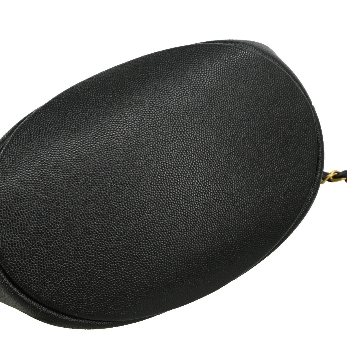 Chanel Deauville Drawstring Bucket Bag Studded Caviar Black Leather Shoulder Bag Bag (Pre-Owned)