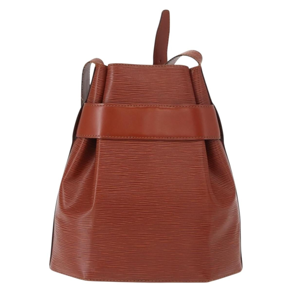 Louis Vuitton Vintage Sac D'epaule Handbag Epi Leather Brown Leather Shoulder Bag Bag (Pre-Owned)