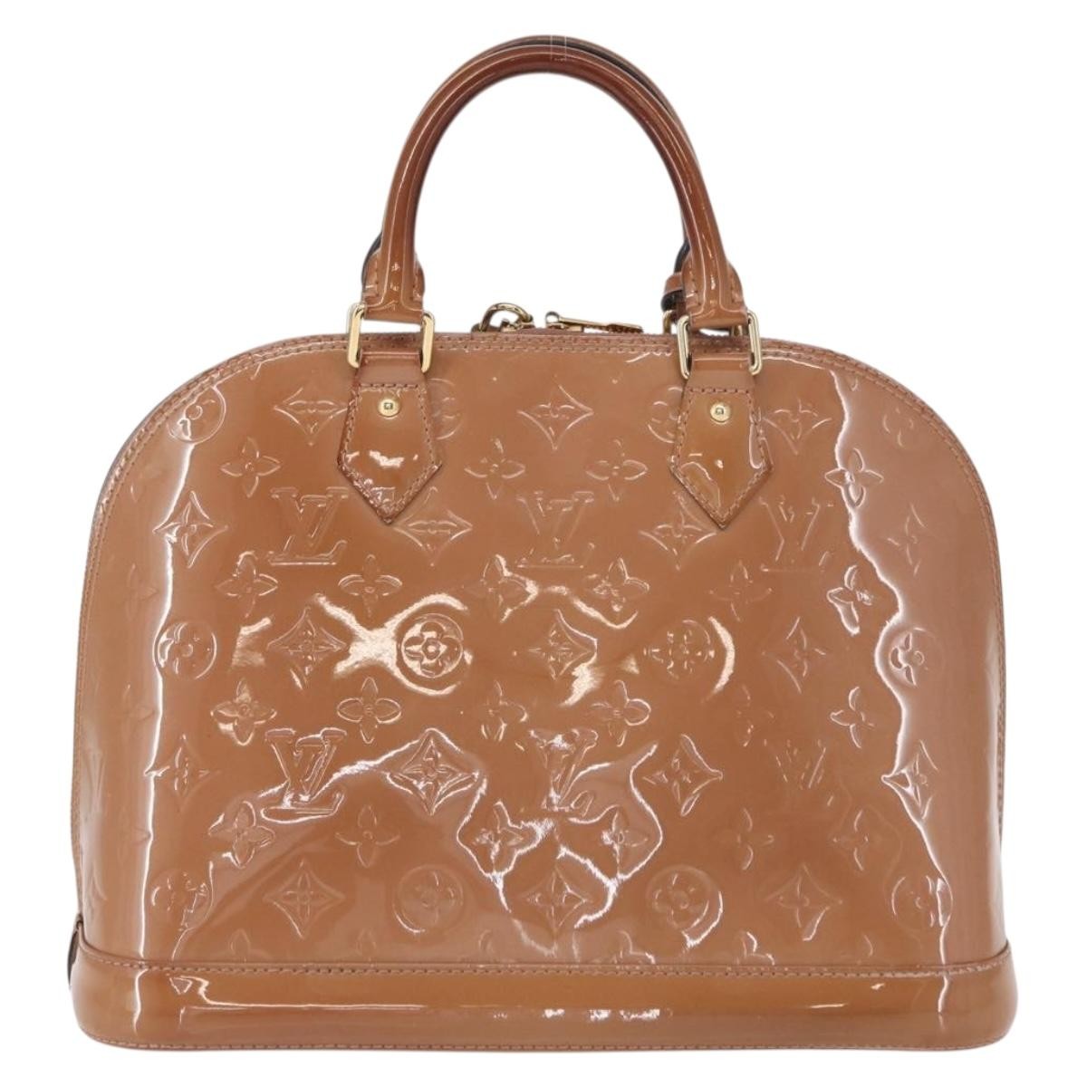 Louis Vuitton Alma Handbag Patent Leather Pink Patent_Leather Handbag (Pre-Owned)