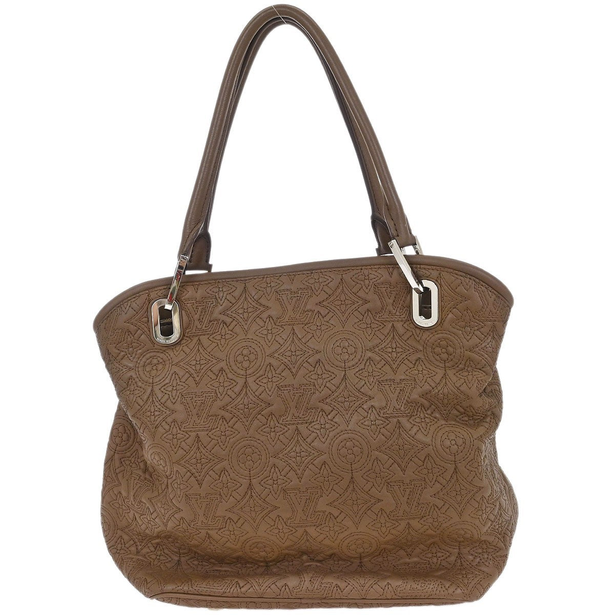 Louis Vuitton Antheia Lilia Handbag Leather Brown Leather Handbag (Pre-Owned)